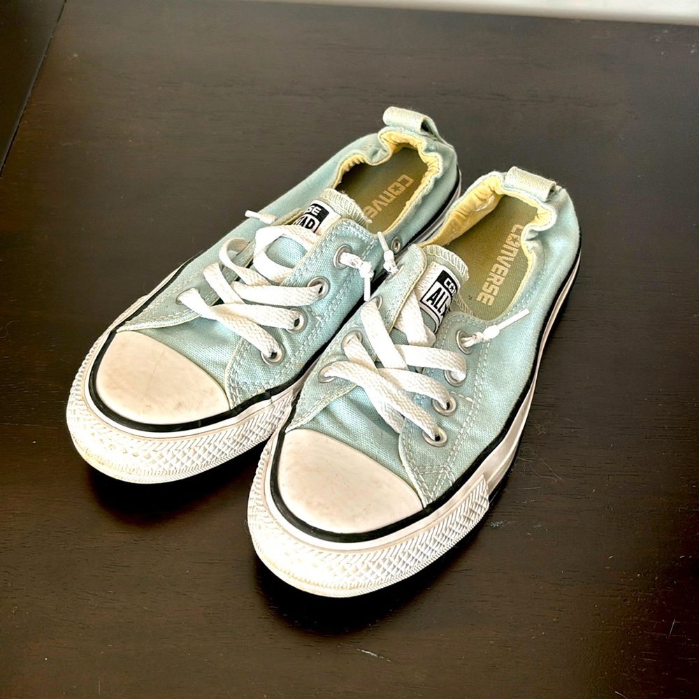 Converse All-Star light blue slip on